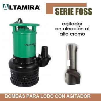 Bomba para lodos con agitador 3 HP FOSS3-30-3460