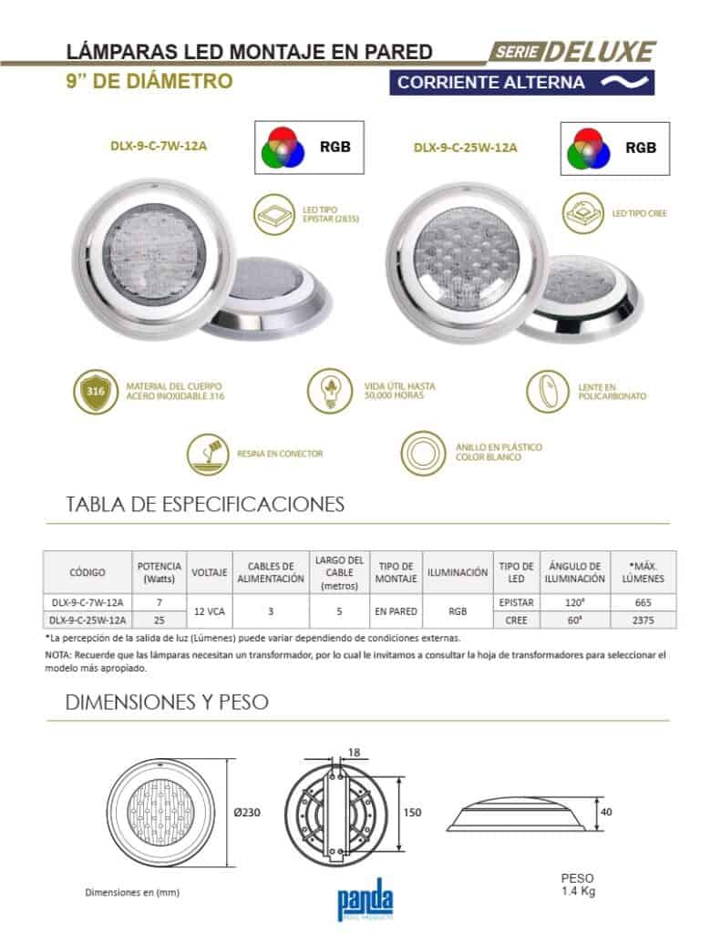 Especificaciones-lamparas-para-alberca-Deluxe-9-pulg.de-7-y-25-W