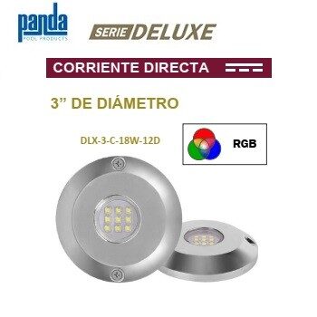 lámpara para alberca 18 W LED DLX-3-C-18W-12D