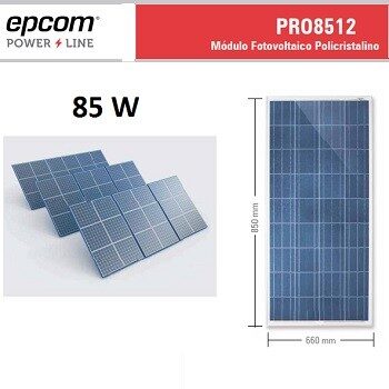 Panel solar de 85 W Epcom