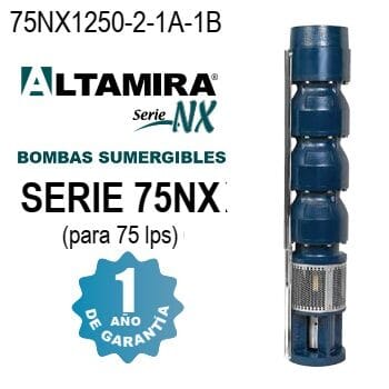 bomba de tazones 75 LPS de 125 HP