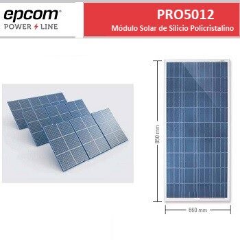 Panel solar de 50 W Epcom