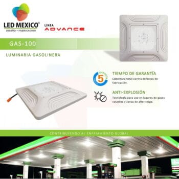 Lámpara gasolinera de 100 W