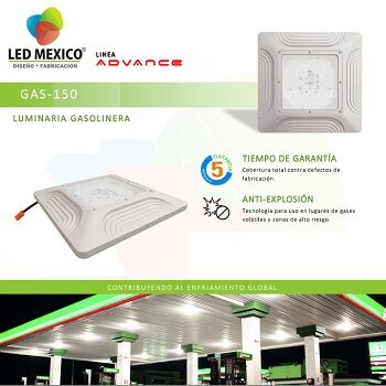 Lámpara gasolinera de 150 W