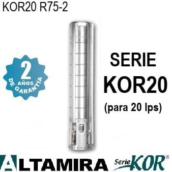 bomba sumergible Altamira KOR20 R75-2