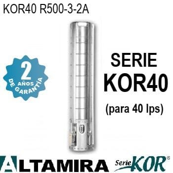 bomba sumergible Altamira 50 HP KOR40 R500-3-2A