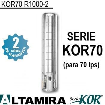 bomba sumergible Altamira 100 HP KOR70 R1000-2