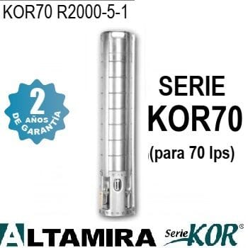 bomba sumergible Altamira 200 HP KOR70 R2000-5-1