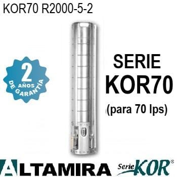bomba sumergible Altamira 200 HP KOR70 R2000-5-2