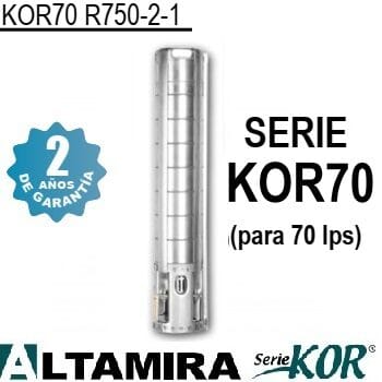 bomba sumergible Altamira 75 HP KOR70 R750-2-1