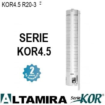 Bomba sumergible Altamira KOR4.5 R20-3, de 2 HP, gasto nominal 4.5 LPS