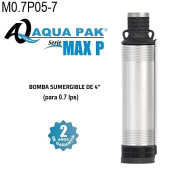 bomba sumergible 1/2 HP Aqua Pak M0.7P05-7