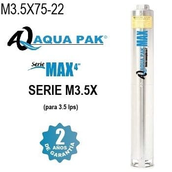 bomba sumergible 7 1/2 HP Aqua Pak M3.5X75-22