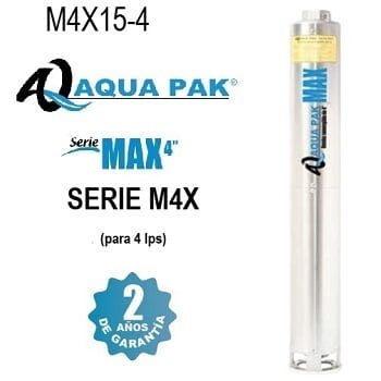 bomba sumergible 1 1/2 HP Aqua Pak M4X15-4