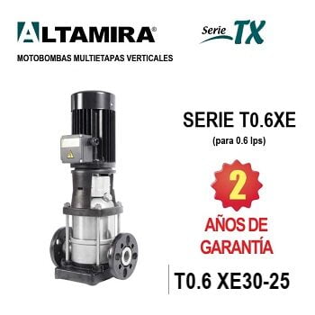 bomba vertical 3 HP Altamira T0.6 XE30-25