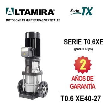 bomba vertical 4 HP Altamira T0.6 XE40-27