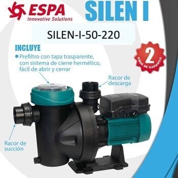 Bomba para alberca 1/2 HP SILEN-I-50-220
