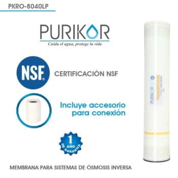 Membrana ósmosis inversa Purikor 8x40 LP