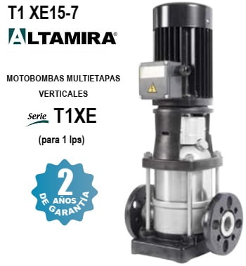 bomba vertical 1 1/2 HP Altamira T1 XE15-7