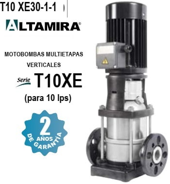Bomba vertical 3 HP Altamira T10 XE30-1-1 | 10 LPS