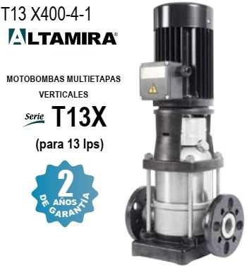 bomba vertical 40 HP Altamira T13 X400-4-1