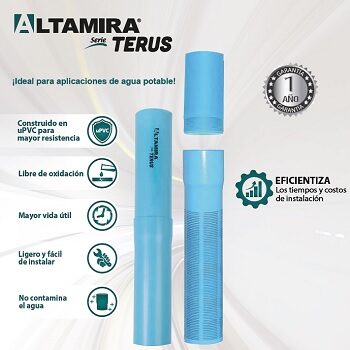 Tubo de ademe para pozo PVC