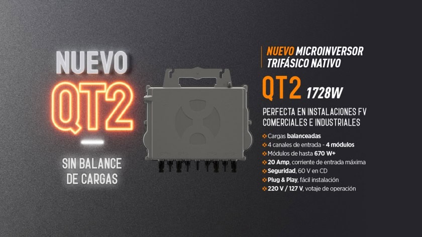 Microinversor trifásico APS QT2