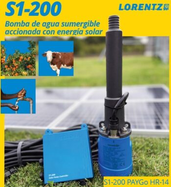 Kit bomba solar sumergible S1-200 PAYGo HR-14
