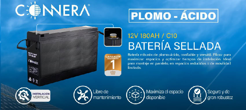 Batería Connera BATT12 180FT, 12 V
