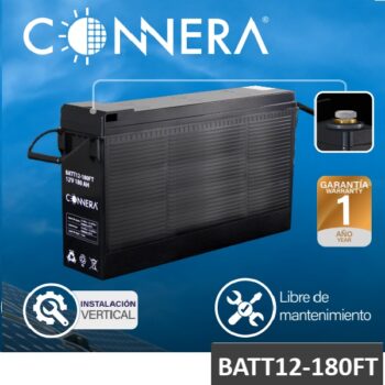 Batería solar 12V 180 Ah Connera BATT12-180FT