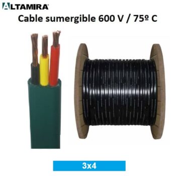 Cable sumergible 3x4 600 V