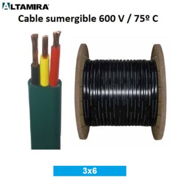 Cable sumergible 3x6 600 V